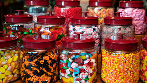 Candy Jars full of candies